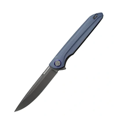 Afbeelding van Harnds Assassin Outdoor Klappmesser Messer Sandvik 14C28N Camping Jagdmesser mit G10 Handle Satin Blade Finish Folding Knife Grey titanium