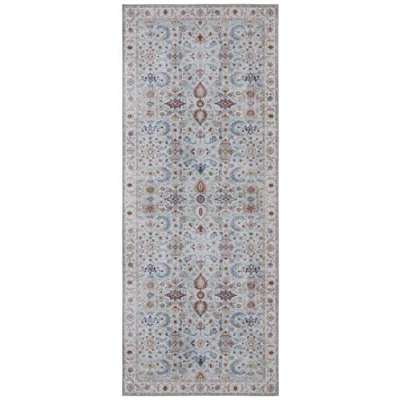 Afbeelding van Vintage Vloerkleed Vivana Hemelsblauw 80x200 Cm