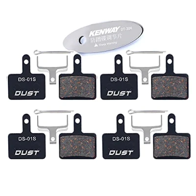 Afbeelding van CYCEARTH 4 paar Bike Disc remblokken voor TRP Tektro Shimano Deore Br M575 M525 M515 T615 T675 M505 M495 M486 m485 M475 M46 M445 M416 M415 M395, M375, M315, M355, C601, C501s, semi metallic