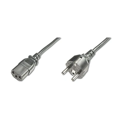 Afbeelding van ASSMANN netaansluit , koudapparaatkabel, DE versie, CEE 7/7 (type F) 90 op C13 90, stekker/bus, H05VV F3G, 0,75 mm², lengte 1,8 m