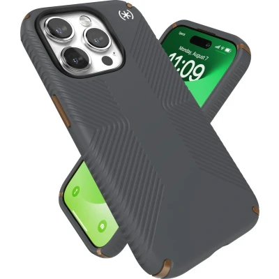 Afbeelding van Speck Presidio2 Grip Apple iPhone 15 Pro Charcoal Grey with Microban