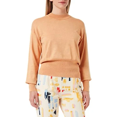 Afbeelding van Minus Amelina gebreide trui voor dames, Abrikoos Tan Melange, XS