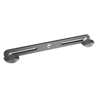 Afbeelding van Adam Hall Stands SDMSB 190 stereo rail voor 2 microfoons