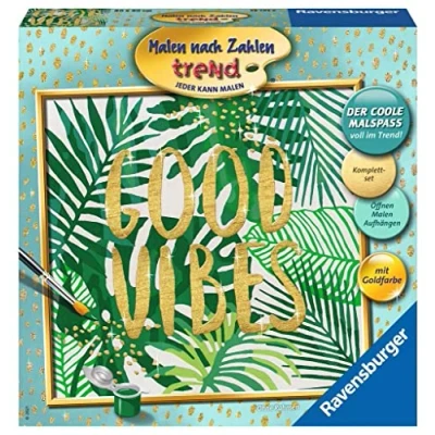 Afbeelding van Ravensburger Schilderen op nummer Good Vibes Hobbypakket