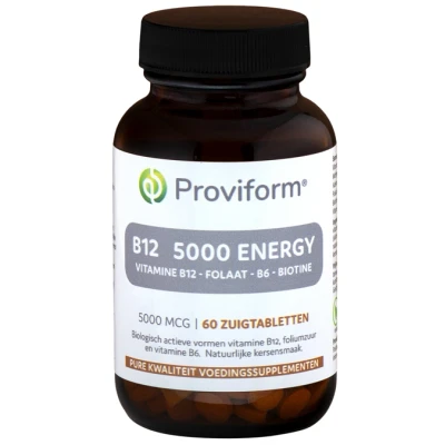 Afbeelding van Proviform Vitamine B12 5000 mcg Energy Zuigtabletten