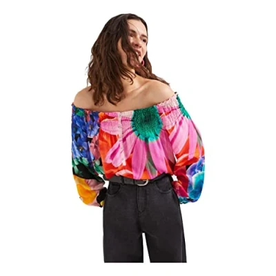 Afbeelding van Desigual Blus_Travis dameshemd, Veelkleurig., XS