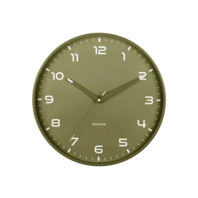 Afbeelding van Karlsson Wandklok Orgullo Leger Groen Ø40cm Nice thingZ