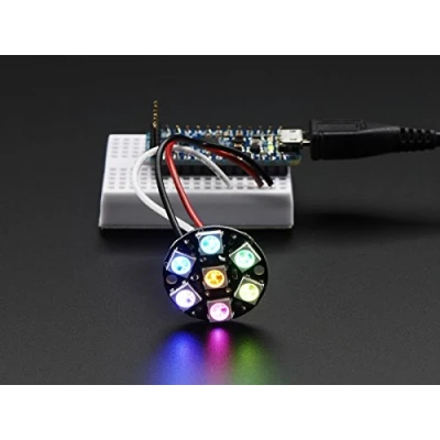 Afbeelding van Adafruit NéoPixel Jewel 7 LEDs RGBW blanc naturel
