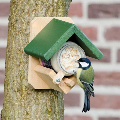 Afbeelding van Wildbird Vogelpothouder Hout Voersilo per stuk