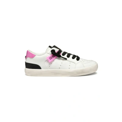 Afbeelding van Geox Gisli Sneakers laag voor kinderen, Maat: 32, White fuchsia Kunststof/ textiel