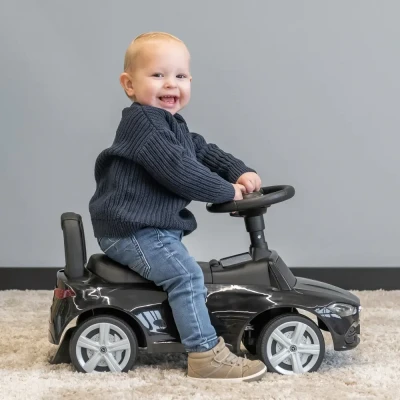 Afbeelding van Loopauto Mercedes Benz C klasse zwart vanaf 1 jaar Bandits and Angels