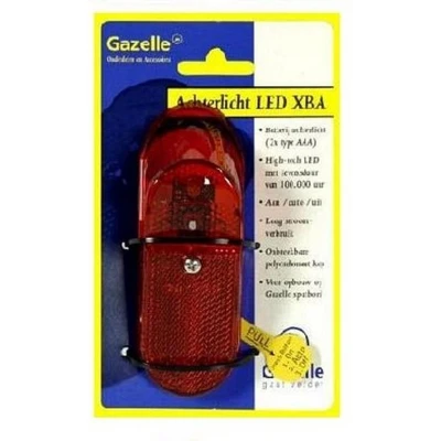 Afbeelding van Gazelle Spatbord achterlicht led xba batterij automaat