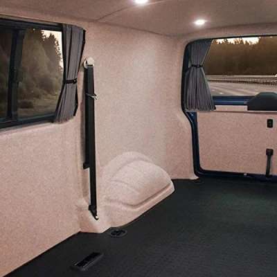 Afbeelding van KARAT Viltstof, naaldvilt Superflex, bekledingsstof van vilt, stof per meter, interieurbekleding, beige, 206 x 100 cm
