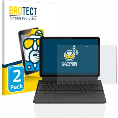 Afbeelding van BROTECT (2 Stuks) Antireflecterende Beschermfolie voor Lenovo IdeaPad Duet Chromebook 10.1&quot; (Landschapsmodus) Anti Glare Screen Protector, Mat