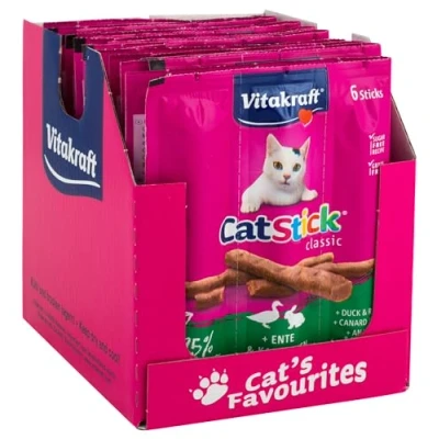 Afbeelding van Vitakraft Cat Stick eend &amp; konijn 10x6 stuks (60 stuks)