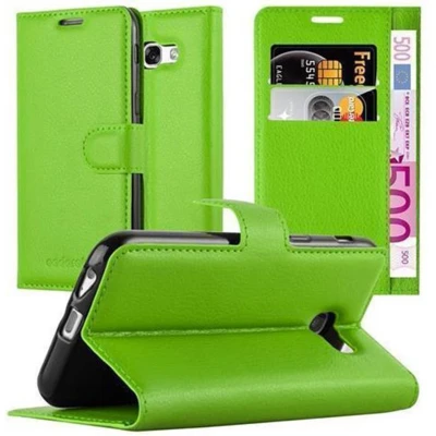 Afbeelding van Cadorabo Hoesje geschikt voor Samsung Galaxy A5 2017 in MUNT GROEN Beschermhoes Cover magnetische sluiting Case
