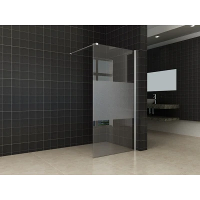 Afbeelding van Wiesbaden inloopdouche + muurprof.1100x2000 10mm NANO ged.matglas