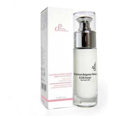 Afbeelding van Luxe Premium Bulgaarse Roos &amp; Zijde extract Gezicht en ogen serum voedend spraakmakend wallen 30ml