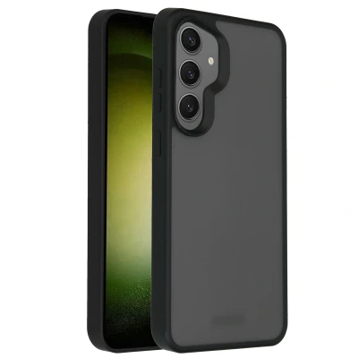 Afbeelding van Samsung Galaxy S24 Plus Hoesje Kunststof Accezz Hardcase/Backcover Zwart Telefoonhoesje Shockproof/Valbescherming