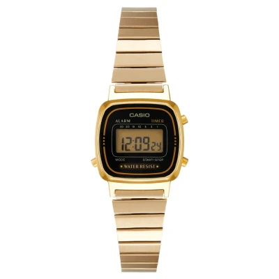 Afbeelding van Casio LA670WEGA 1EF Vintage horloge Digitale horloges Goudkleur