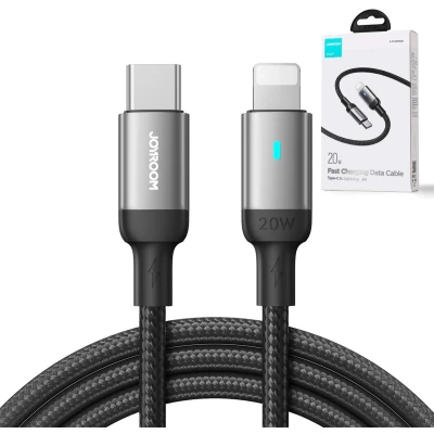Afbeelding van Joyroom S CL020A10 Buitengewone Serie 20W Type C naar Lightning Snel Opladen Datakabel 1.2m Zwart