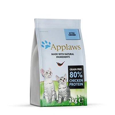 Afbeelding van Applaws Complete Natuurlijke Graanvrije Kip Droge Kattenvoeding voor Kittens 2 kg Hersluitbare Zak