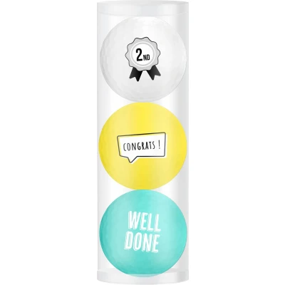 Afbeelding van Golfballen Gift Set 2e Prijs 3 Ballen Gekleurd