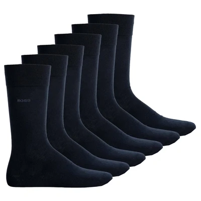 Afbeelding van BOSS 6ER PACK Finest SOFT Sokken, Heren, Maat: 39 42, Dunkelblau