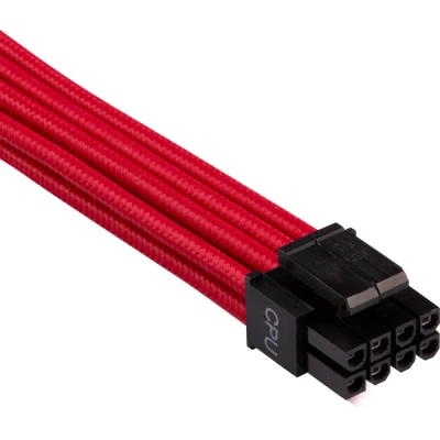 Afbeelding van Corsair Premium kabel, EPS12V/ATX12V, type 4 (generatie serie), voor voedingen, met ommanteling, rood