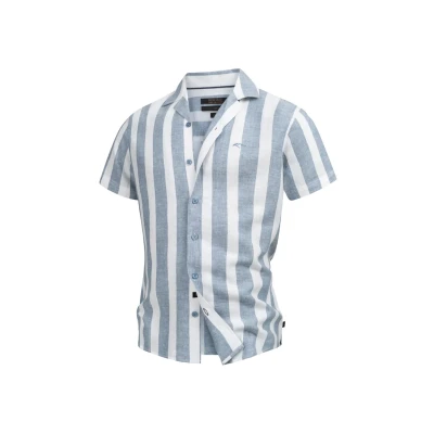 Afbeelding van Indicode Jeans Kurzarm Inbravida Overhemd, Heren, Maat: Small, Copen blue