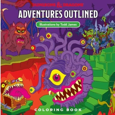 Afbeelding van Dungeons &amp; Dragons: Adventures Outlined Coloring Book (EN)