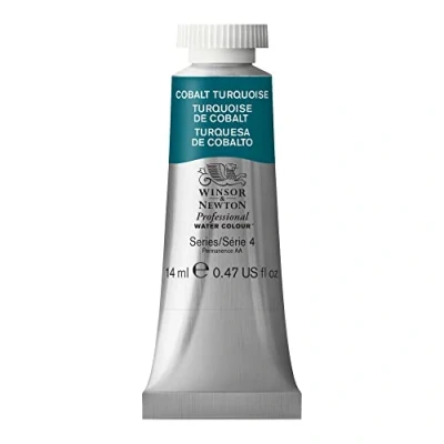 Afbeelding van Winsor &amp; Newton 8840517 Professionele aquarelkleuren, levendige, lichtechte waterverf in kunstenaarskwaliteit, beste kunstenaarspigmenten de sterkste concentratie, tube van 14 ml kobalttturkoois