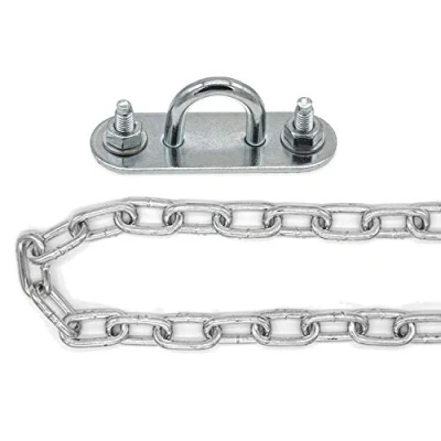 Afbeelding van 230kg Ophangketting met Plafondhaak 100cm Ophanging voor Bokszakje Schommel Hangmat