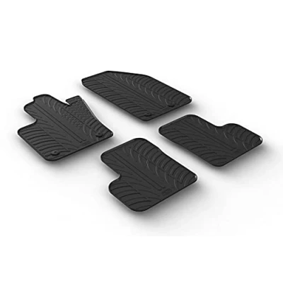Afbeelding van Gledring Rubbermatten passend voor Fiat 500X 2015 &amp; Jeep Renegade na 02/2015 (T profiel 4 delig + montageclips)