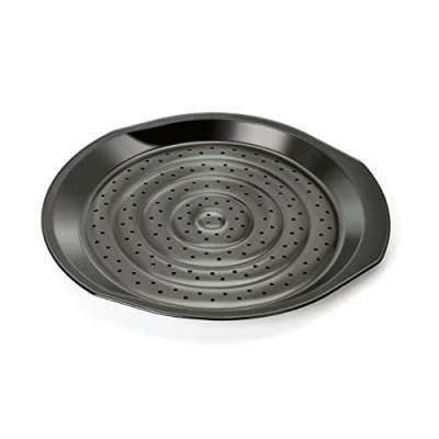 Afbeelding van Kaiser Delicious Crossini 647692 Pizzaplaat met thermische voet en groeven, 37 x 35 2,5 cm