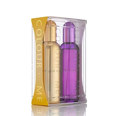 Afbeelding van Colour Me Gold Homme &amp; Purple 2x100ml Eau de Parfum, Twin Pack by Milton Lloyd
