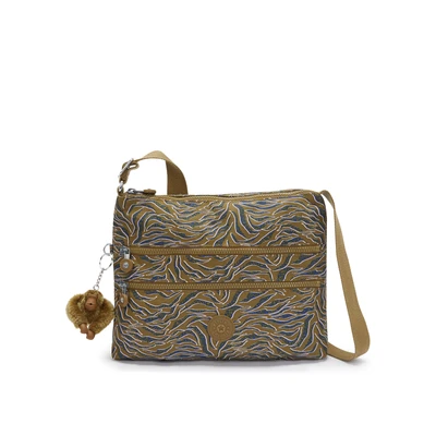 Afbeelding van Kipling ALVAR, Middelgrote schoudertas, 4.5 x 80 38 cm, Undersea Leaves (GROEN)