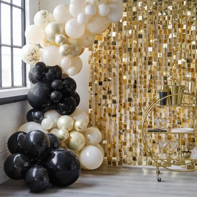 Afbeelding van Ballonnenboog zwart &amp; nude Champagne Noir Ginger Ray