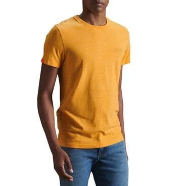 Afbeelding van Superdry Vintage LOGO EMB Tshirt basic, Heren, Maat: Large, Turmeric marl