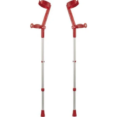 Afbeelding van Krukken Met Zachte Handvaten Rood