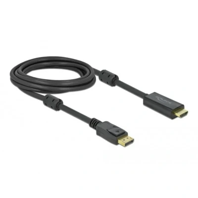 Afbeelding van Delock Actieve DisplayPort 1.2 naar HDMI kabel 4K 60 Hz 3 m