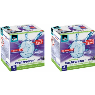 Afbeelding van 2x Bison Vochtvreter Turbo tab Lavendel 100 gr