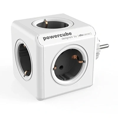 Afbeelding van Allocacoc PowerCube® Origineel Type F (Netherlands/Germany) / Grey