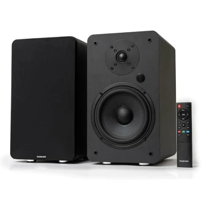 Afbeelding van VULKKANO A6 ARC Luidspreker met 16,5 cm (6,5 inch) woofer, Bluetooth 5.0, HDMI ARC, optisch, RCA, USB, subwoofer uitgang, hifi studio monitoren elegant design, zwart
