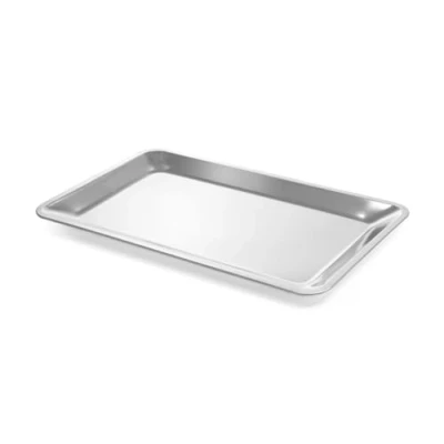Afbeelding van Hendi Serveerplateau GN 1/1 Roestvast staal Brede rand 530x325x20 mm