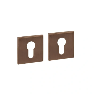 Afbeelding van Intersteel Cilinderrozetten verdekt 53x53x6mm PVD brons