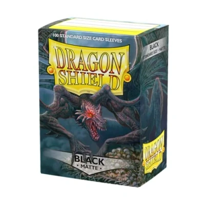 Afbeelding van Dragon Shield 11002 Matte Standard Size Sleeves 100pk Black