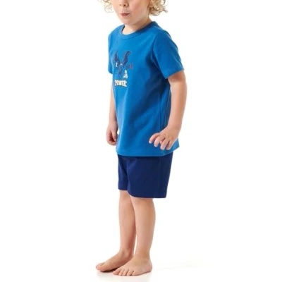 Afbeelding van Schiesser Jungen Schlafanzug Set Pyjama kurz 100% Organic Bio Baumwolle Größe 92 bis 140
