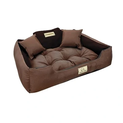 Afbeelding van KINGDOG Hondenbed Dierenmand 100x75cm waterproof Bruin