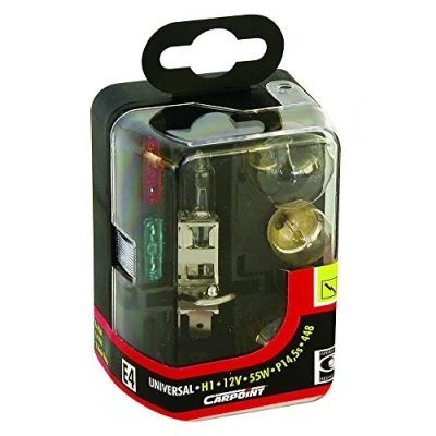Afbeelding van Autolampenset Carpoint H1 Gloeilamp Standaard